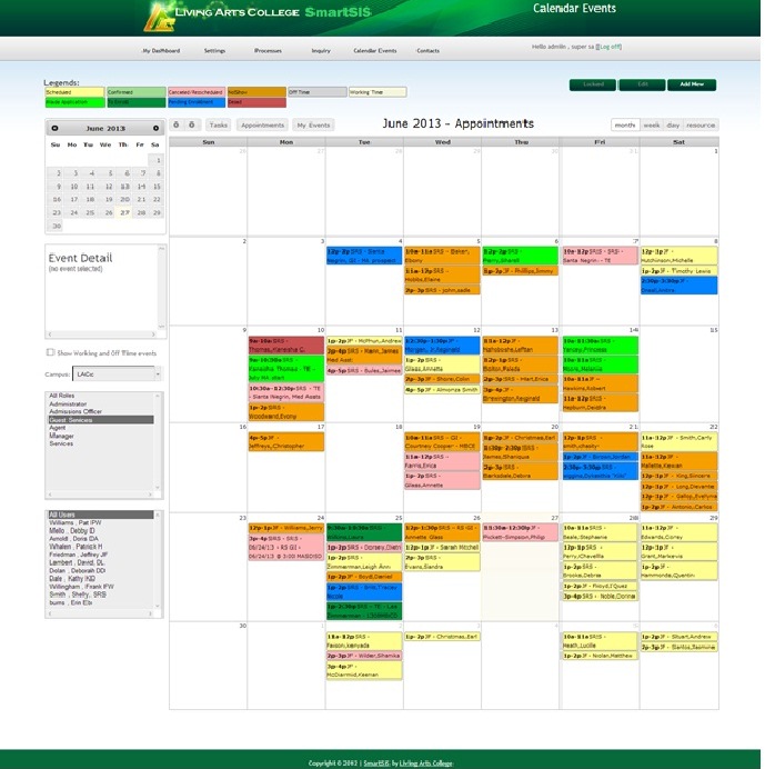 Calender Schedule