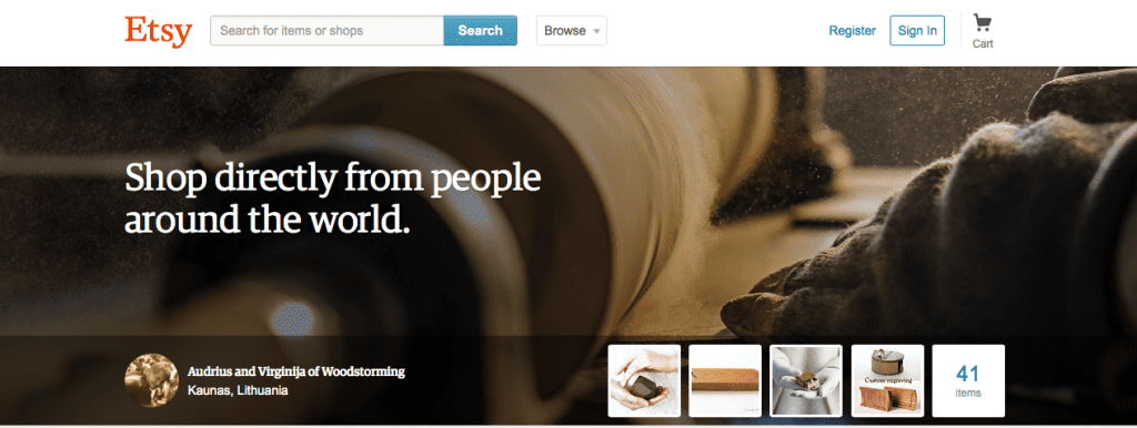Etsy Screenshot