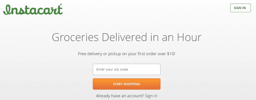 Instacart Screenshot