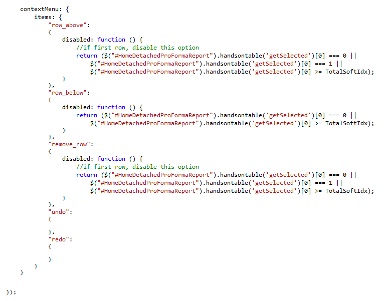 context-menu-handsontable