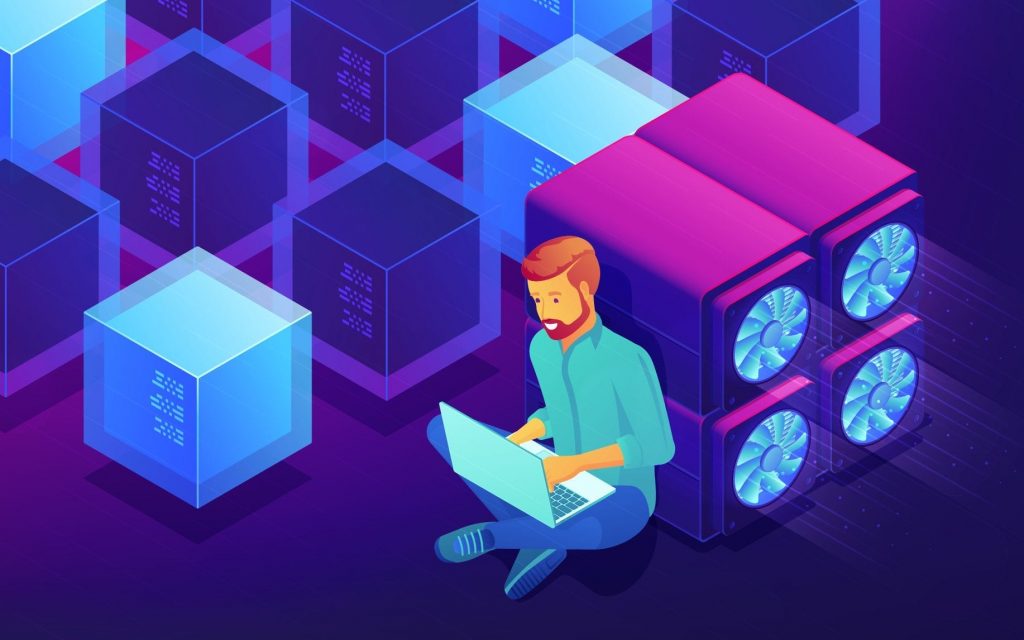 Blockchain Developer Coding